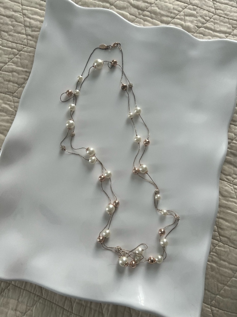 Ann Taylor LONG necklace, can double or even triple up this necklace!
